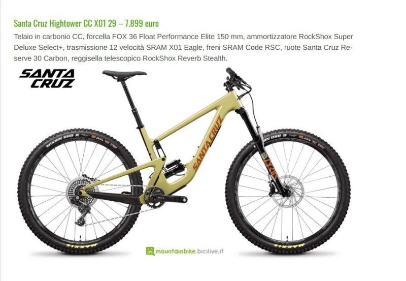 Santa Cruz Hightower Carbon CC X01 2021