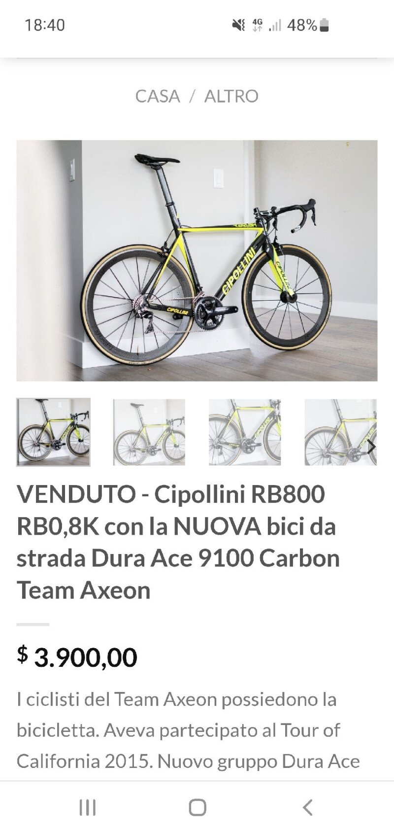 Cipollini Rb800 2018