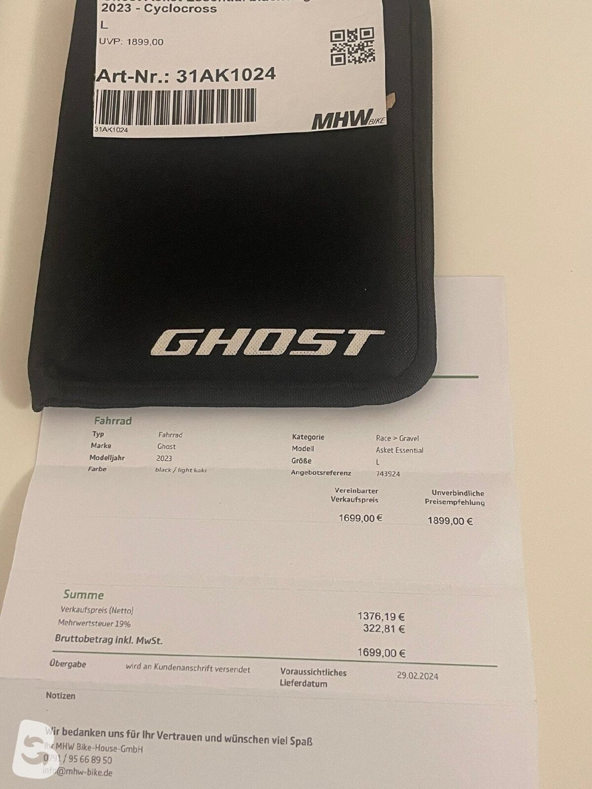 Ghost ASKET ESSENTIAL GRAVELBIKE 2023 2023