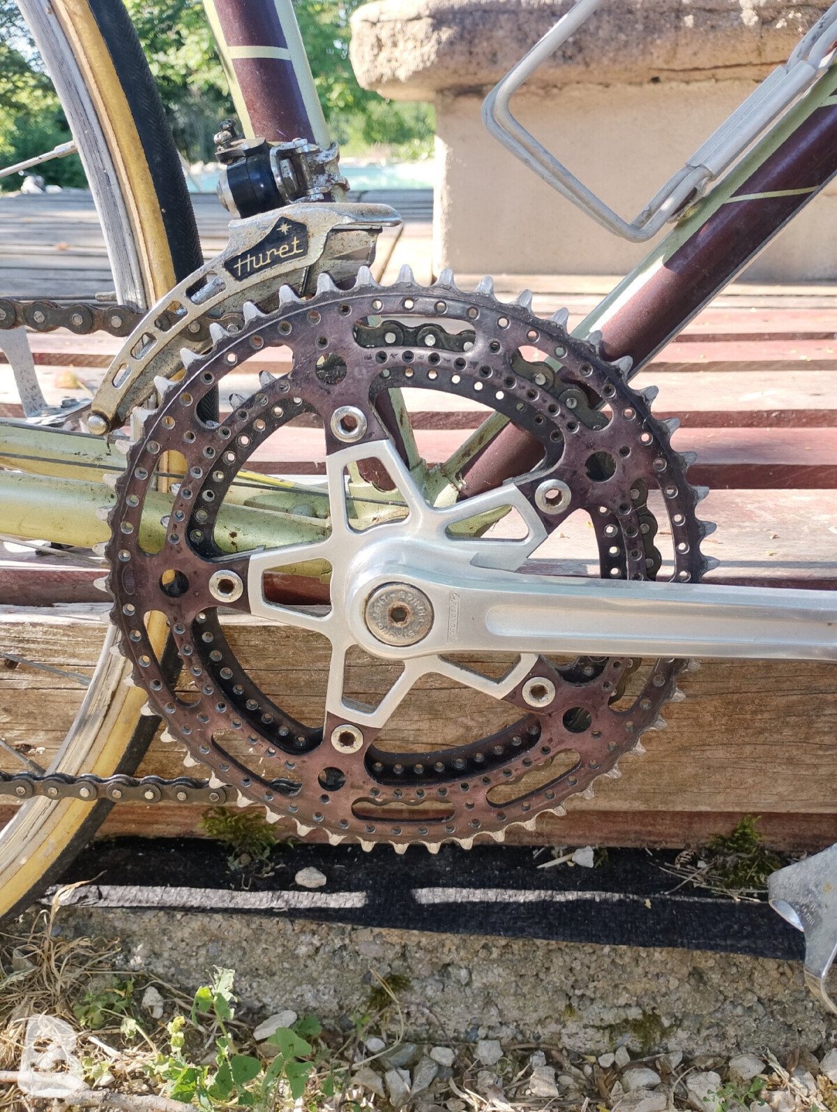 Motobecane 1978 C5 Columbus Frame, Huret Titanium Groupset