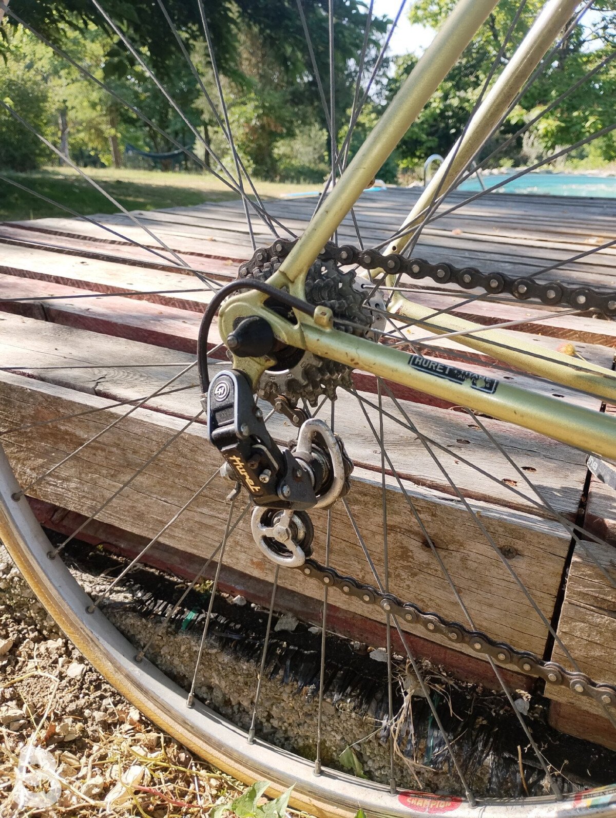 Motobecane 1978 C5 Columbus Frame, Huret Titanium Groupset