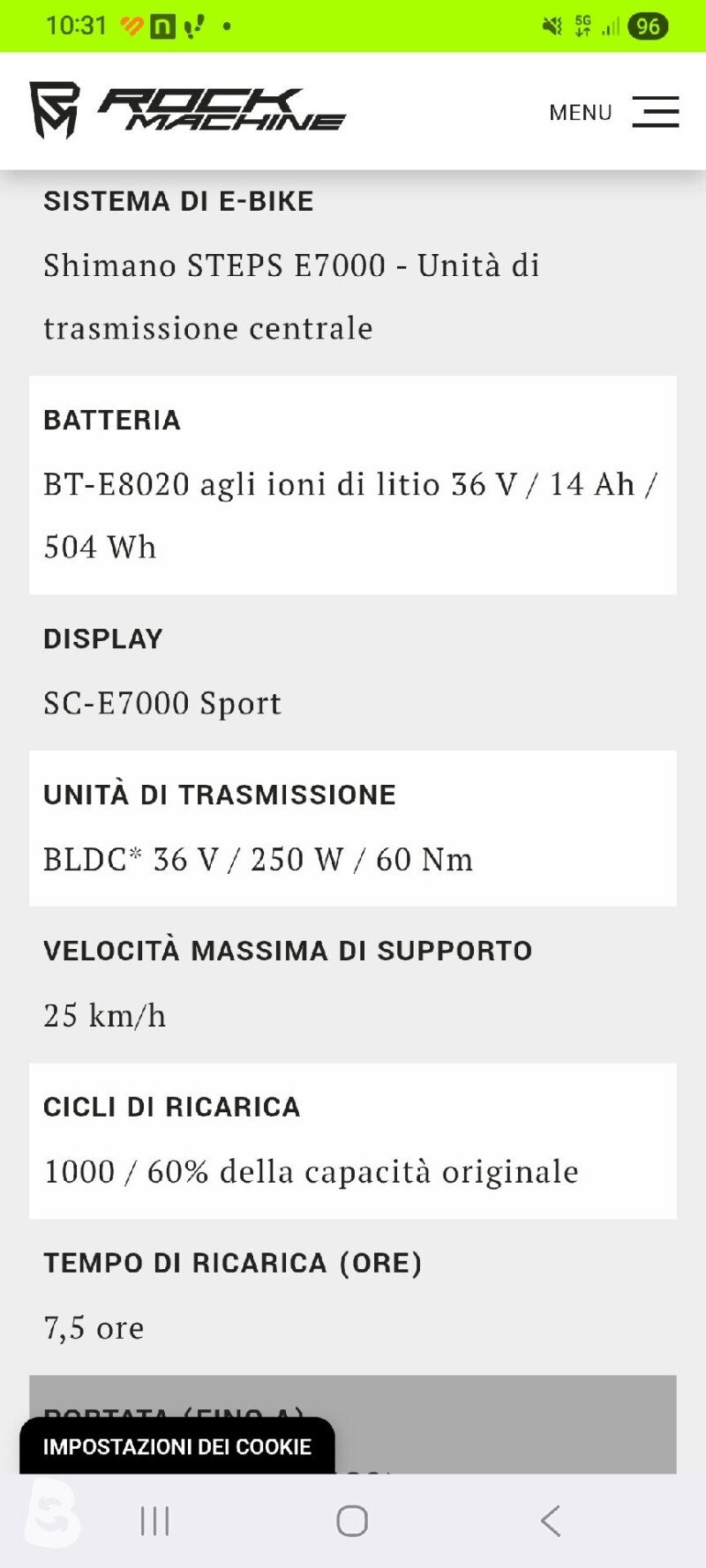 Rock Machine Blizzard Int E30-27+ 2020