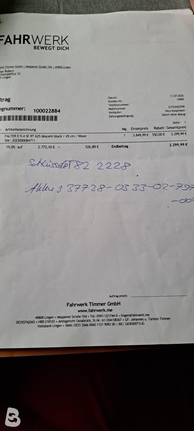 Falter 9,4 SE 2024