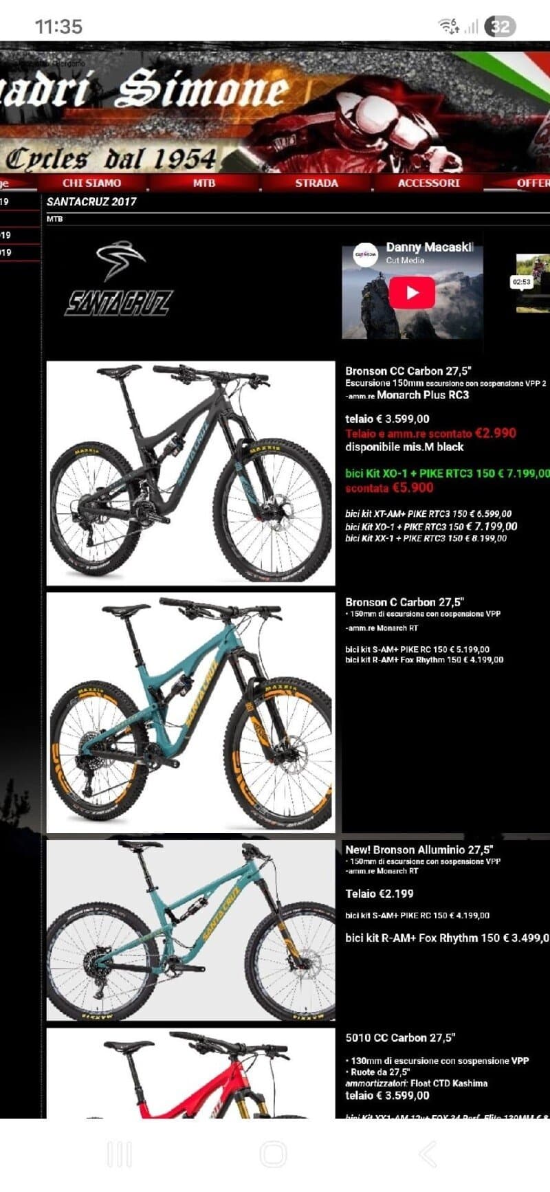 Santa Cruz Bronson cc 2017