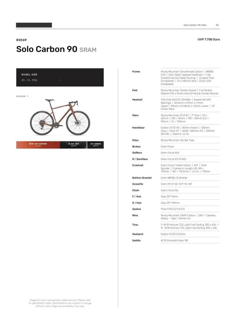 Rocky Mountain Solo C90 Sram 2024