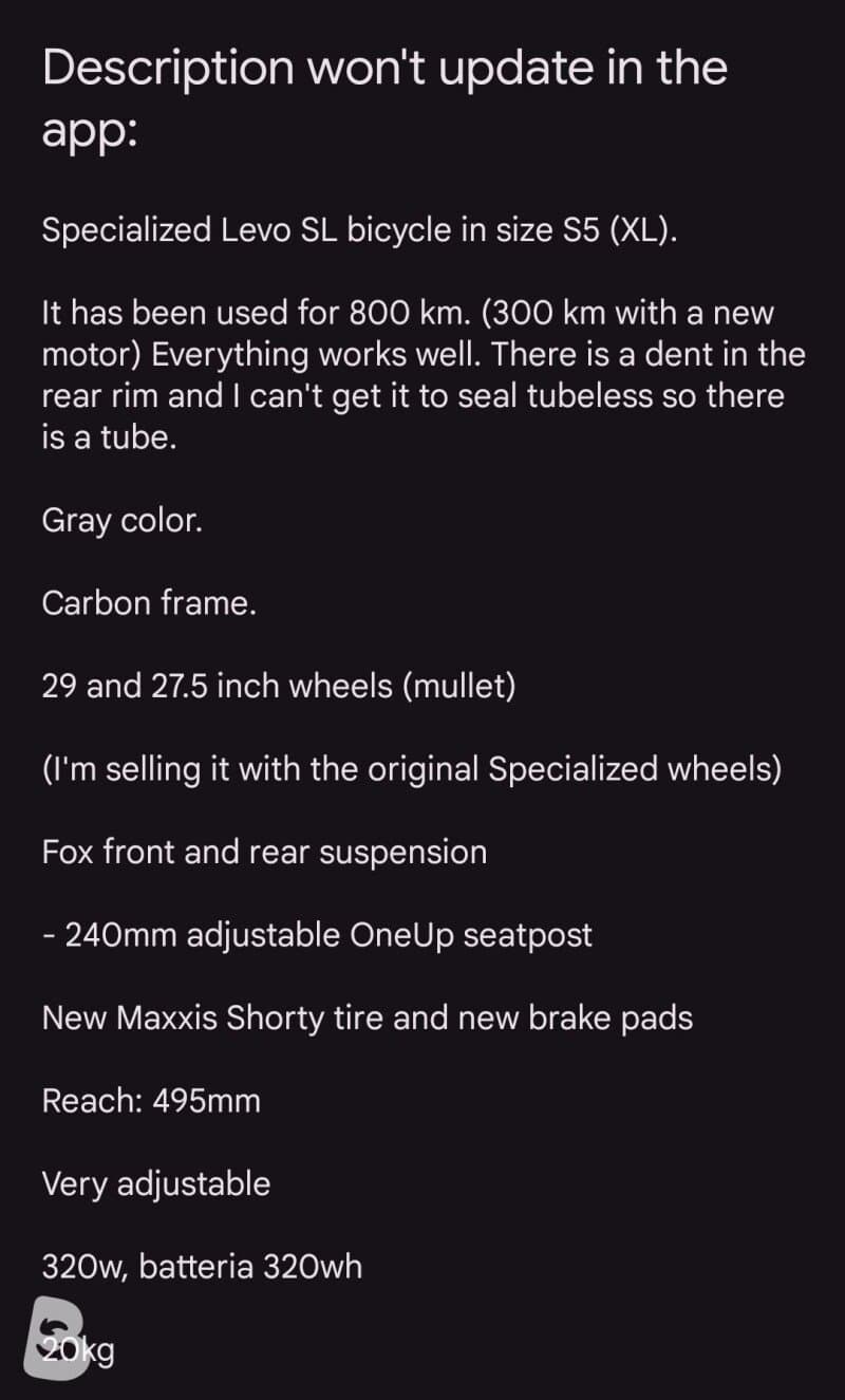 Specialized Turbo Levo Sl 2026