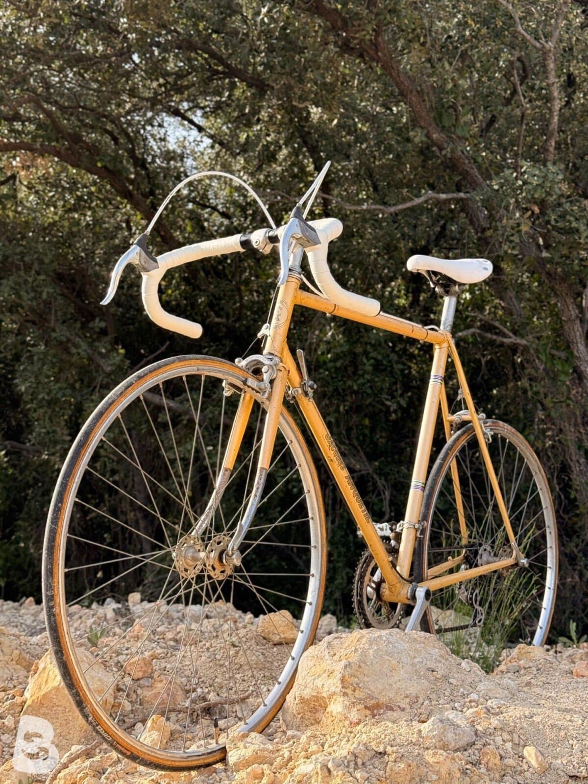 Peugeot Vélo route vintage / Vintage Road Bike – Taille L – Huret – Cadre acier 1980