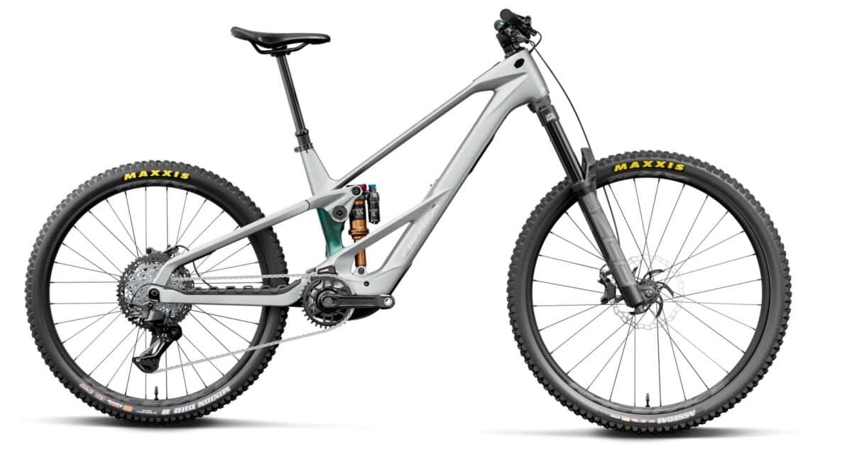 Orbea Wild LT M20 Mullet smooth silver / escape green carbon view 2027